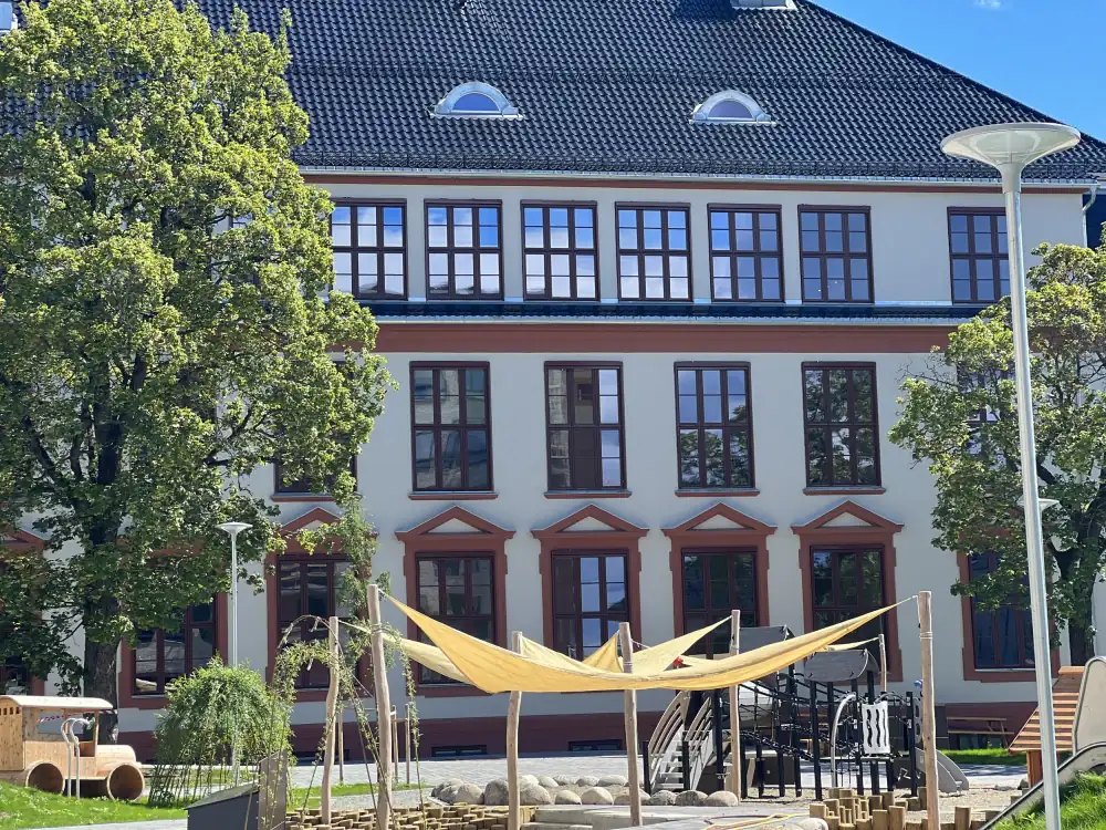 Fasaderehabilitering – Teisen Barnehage, Oslo. Bilde 10 av 11.